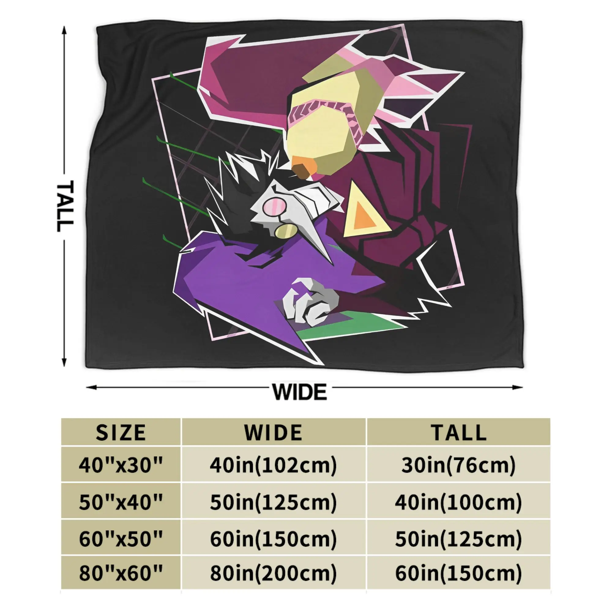 Deltarune Spamton Neo بطانيات محبوكة من الفلانيل فائقة النعومة مفرش سرير للسفر على شكل طائرة #5