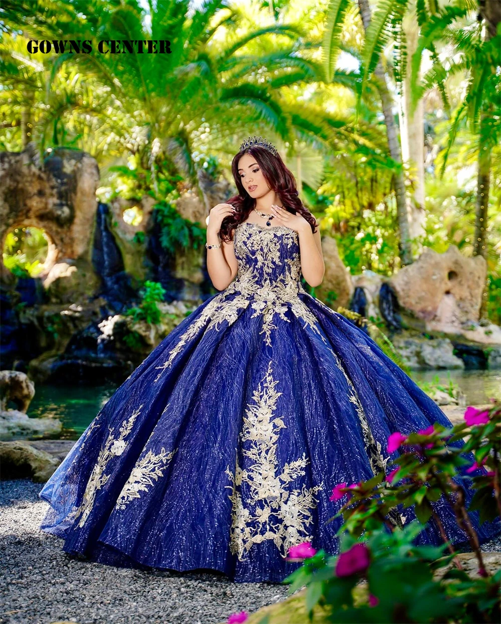 Royal Blue Beaded Lace Applque Sweetheart Quinceanera Dress 2024 Tulle Party Dresses Birthday Sweet 16 Dress pornos de 15