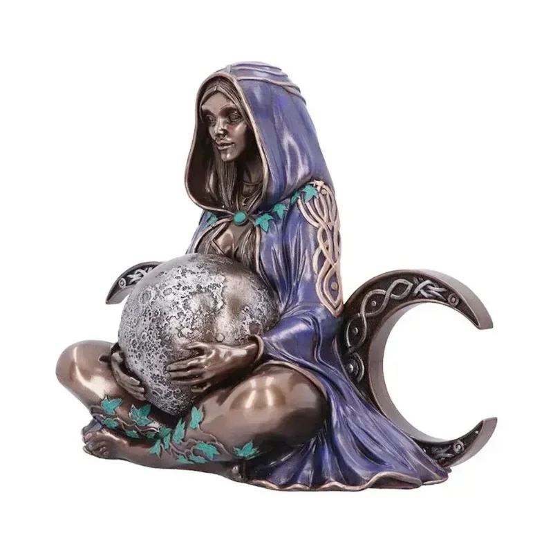 Statue of Earth Goddess Gaia Resin Sculpture Craftsmanship Garden Decoration Gifts Home Desktop Decoration Home Decoration