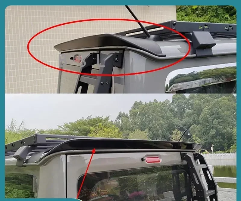 Car Accessories Rear Trunk Spoiler Tail Wing Lip For Suzuki Jimny JB64 JB74 2019 2020 2021 LB Style Auto Body Kits