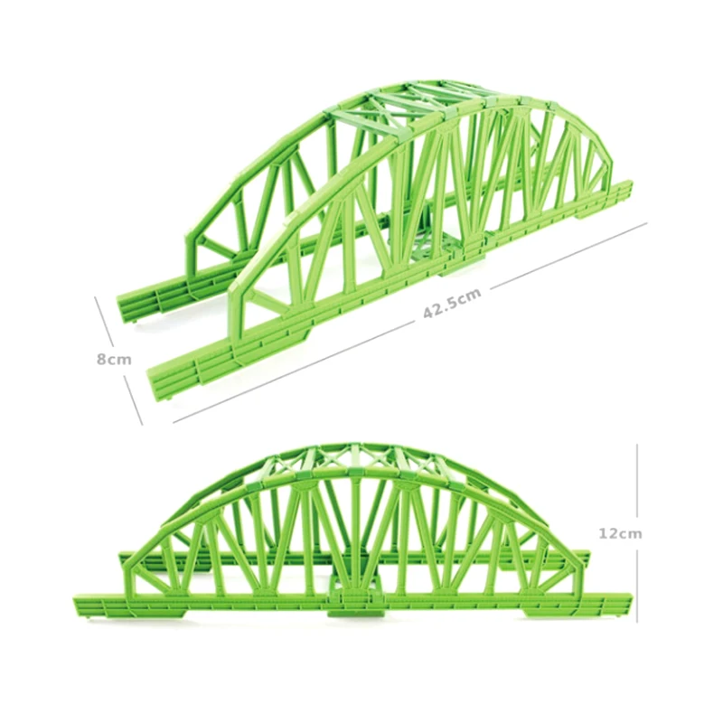 D508 Electric Rail Car The Train Toy Dedicated Track Scene Accessories (42.5 Cm) Single Bridge Educational Boy/ Kids Toy