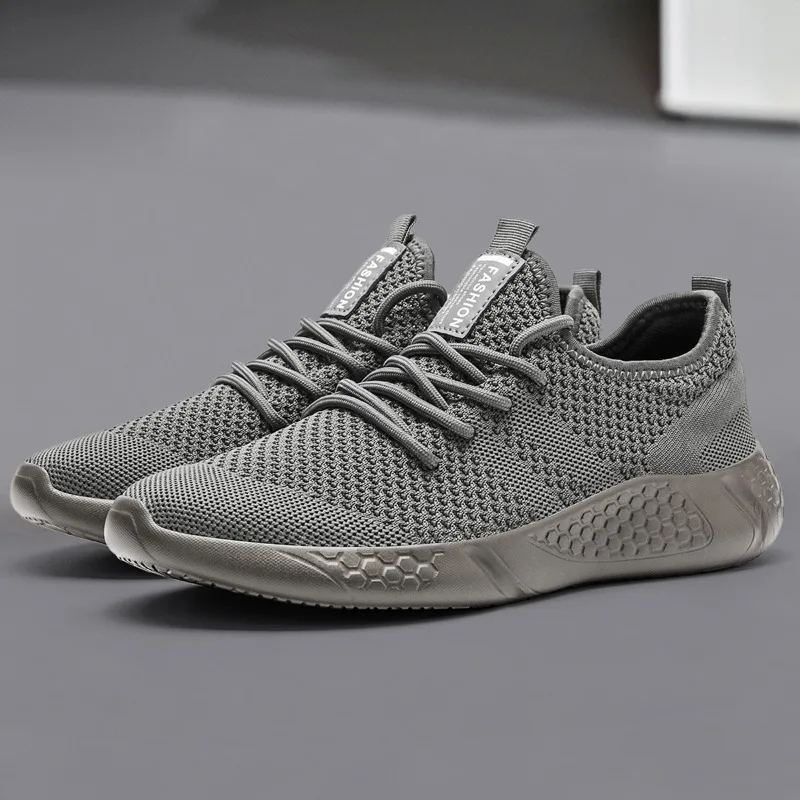 Damyuan Fashion pria kasual kulit sepatu Mesh bernapas Sneakers pria desainer Tenis pria sepatu datar pria loafer Zapatillas Hombre