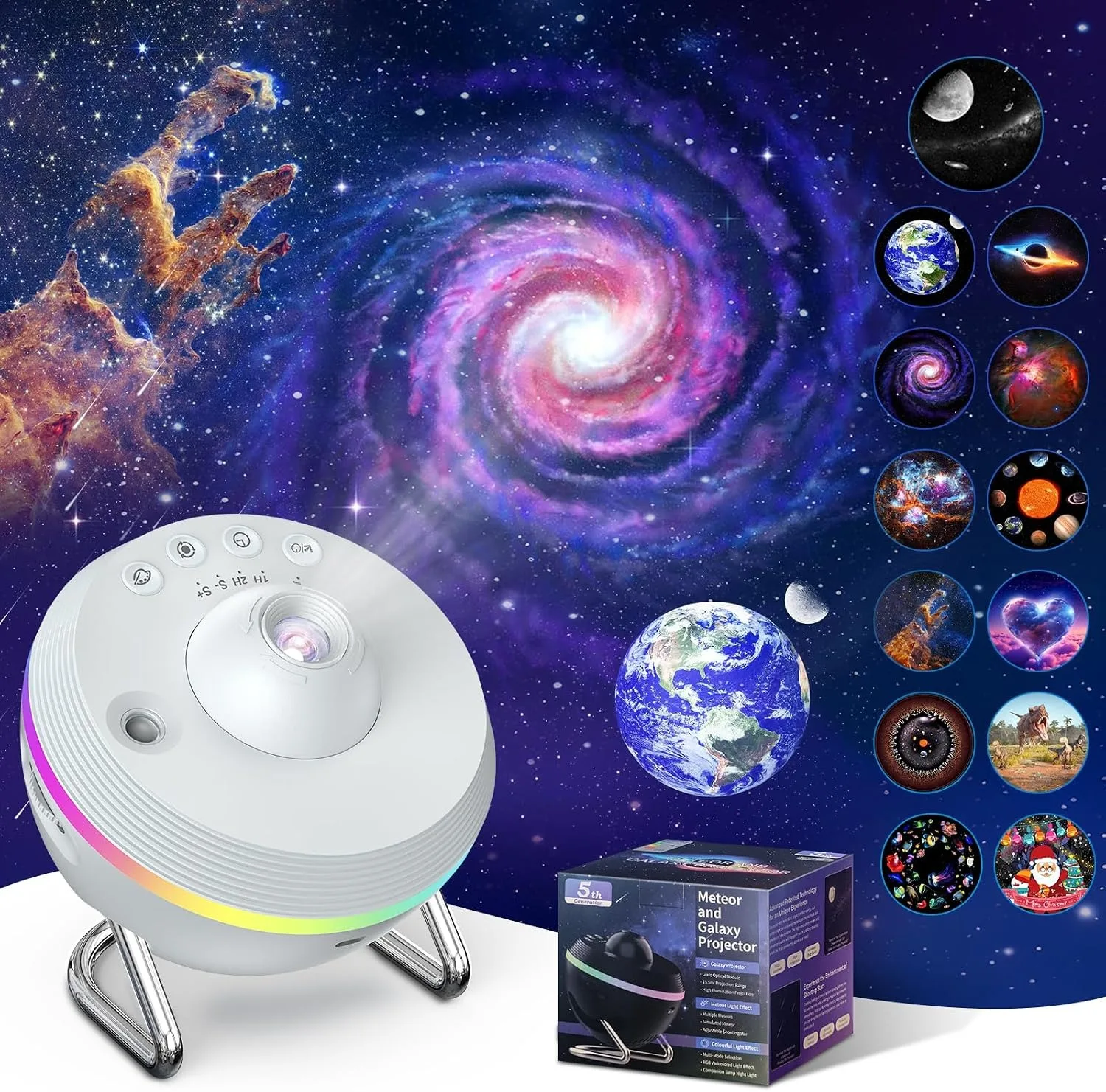 projecteur-galaxie-13-en-1-avec-anneau-lumineux-rgb-reglage-de-la-mise-au-point-et-effet-meteore-minuteur-support-metallique-pour-cadeau-planetarium-chambre-a-coucher