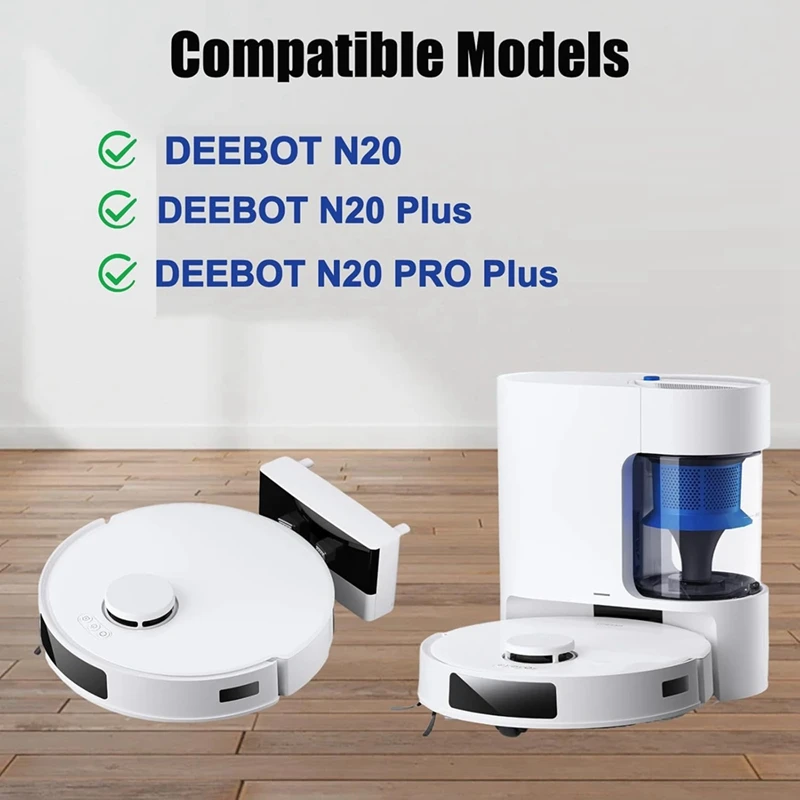 13 ชิ้นสําหรับ ECOVACS DEEBOT N20 Plus/N20/N20 PRO Plus เครื่องดูดฝุ่นเปลี่ยนชิ้นส่วนลูกกลิ้งแปรงด้านข้างกรอง Mop ผ้า