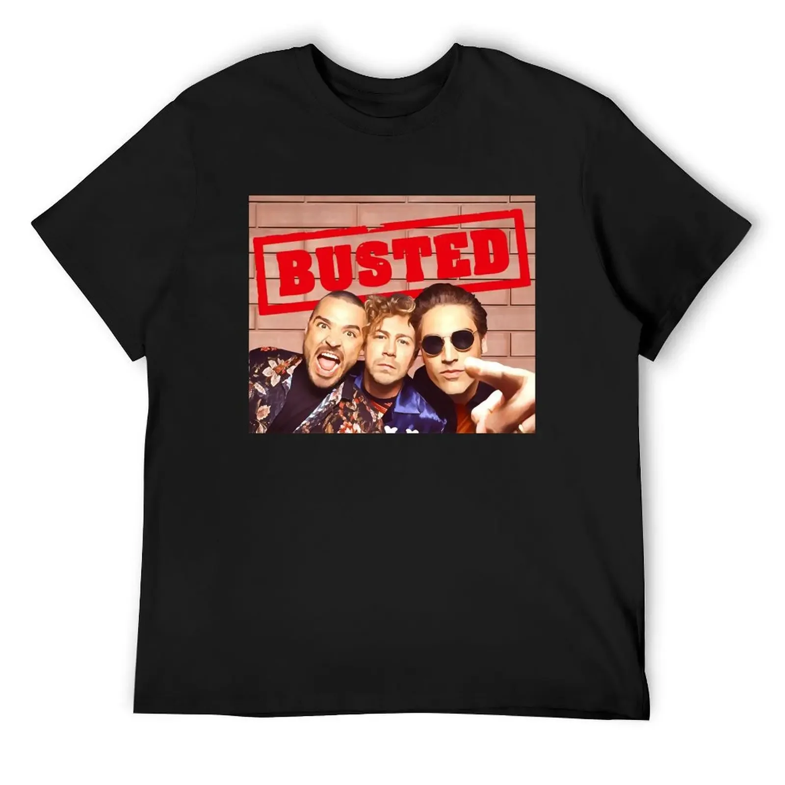 

Busted band design T-Shirt quick-drying tops vintage anime shirt compression shirt men