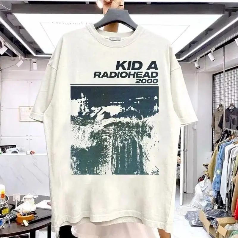 Radiohead Kid A 2000 Ocean Wave T-Shirt