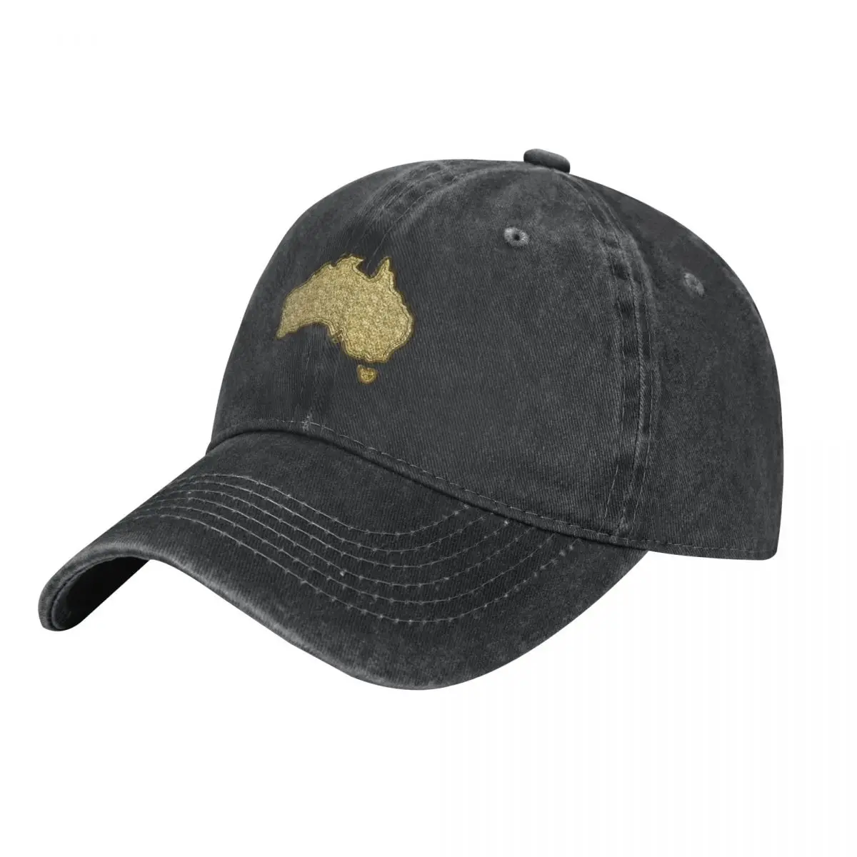 Australia in molten gold Cowboy Hat hard hat Mountaineering Caps Women Men's