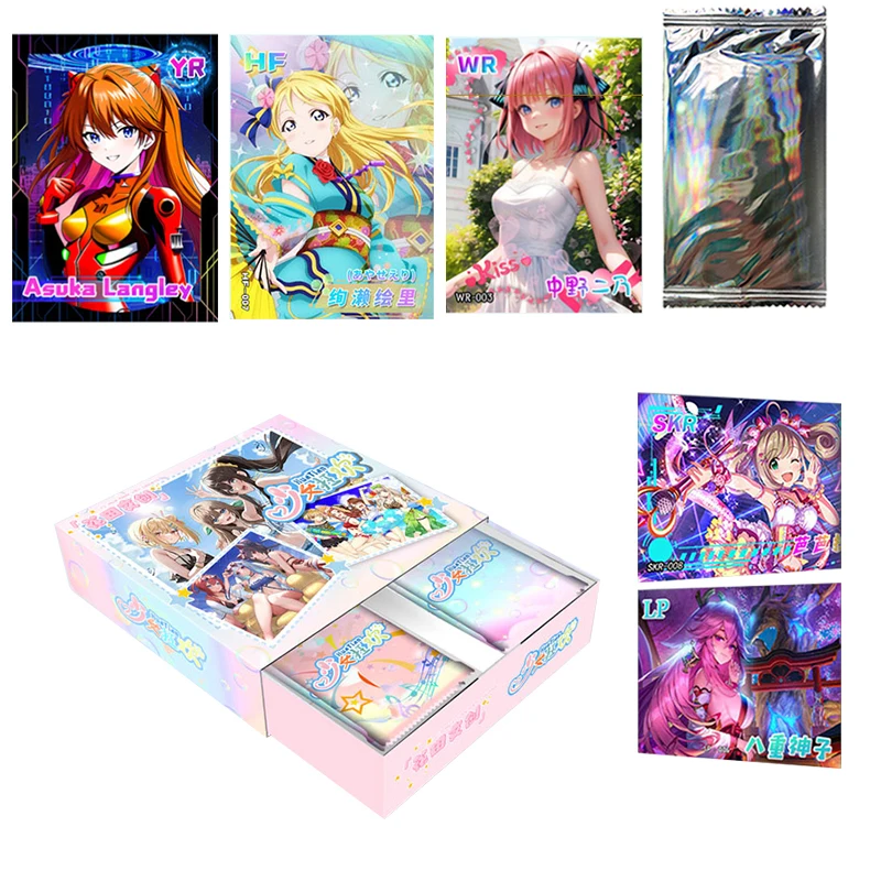 New Goddess Story Girls Carnival JR YG Collection Cards Booster Box Anime Swimsuit Bikini Feast Doujin Toys And Hobbies Gift