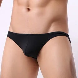 New Men Sexy Breathable Low-rise U-Convex Solid Color Underwear Briefs Underpants Pouch Bulge Slim Tight Stretch Male G-string