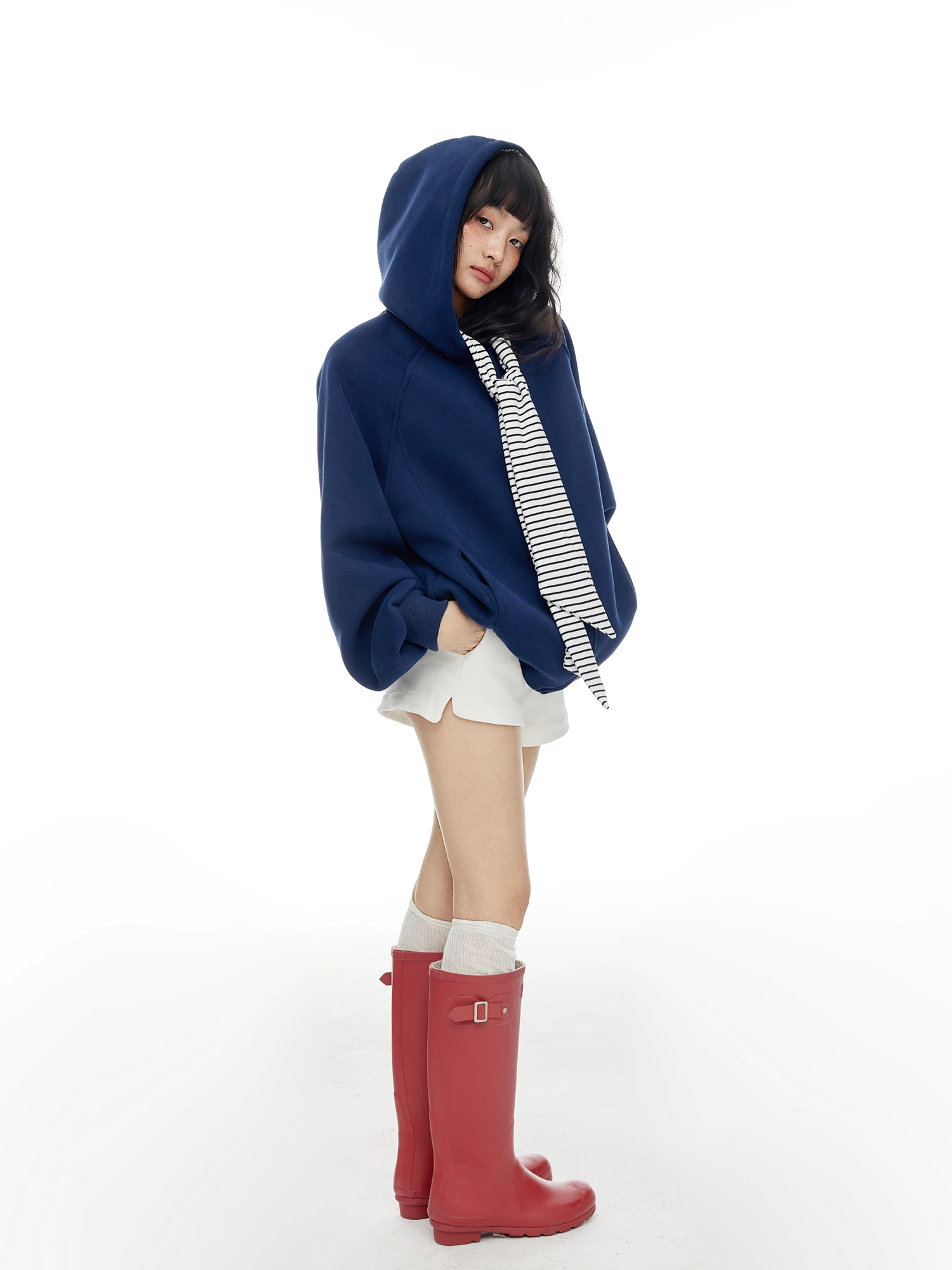 

Американский дизайн, полосатая толстовка на молнии, женская, свободного кроя, весна 2026, повседневная, с длинными рукавами, короткая куртка-кардиган