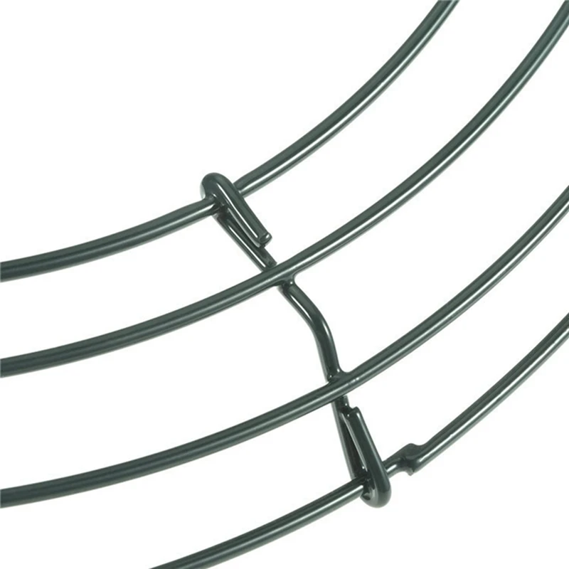 Wire Wreath Frame para Festa de Natal, Redonda, Metal, Form Making, Anéis Verdes, Decoração de Casa, DIY, Pacote de 4, Promoção, 14"