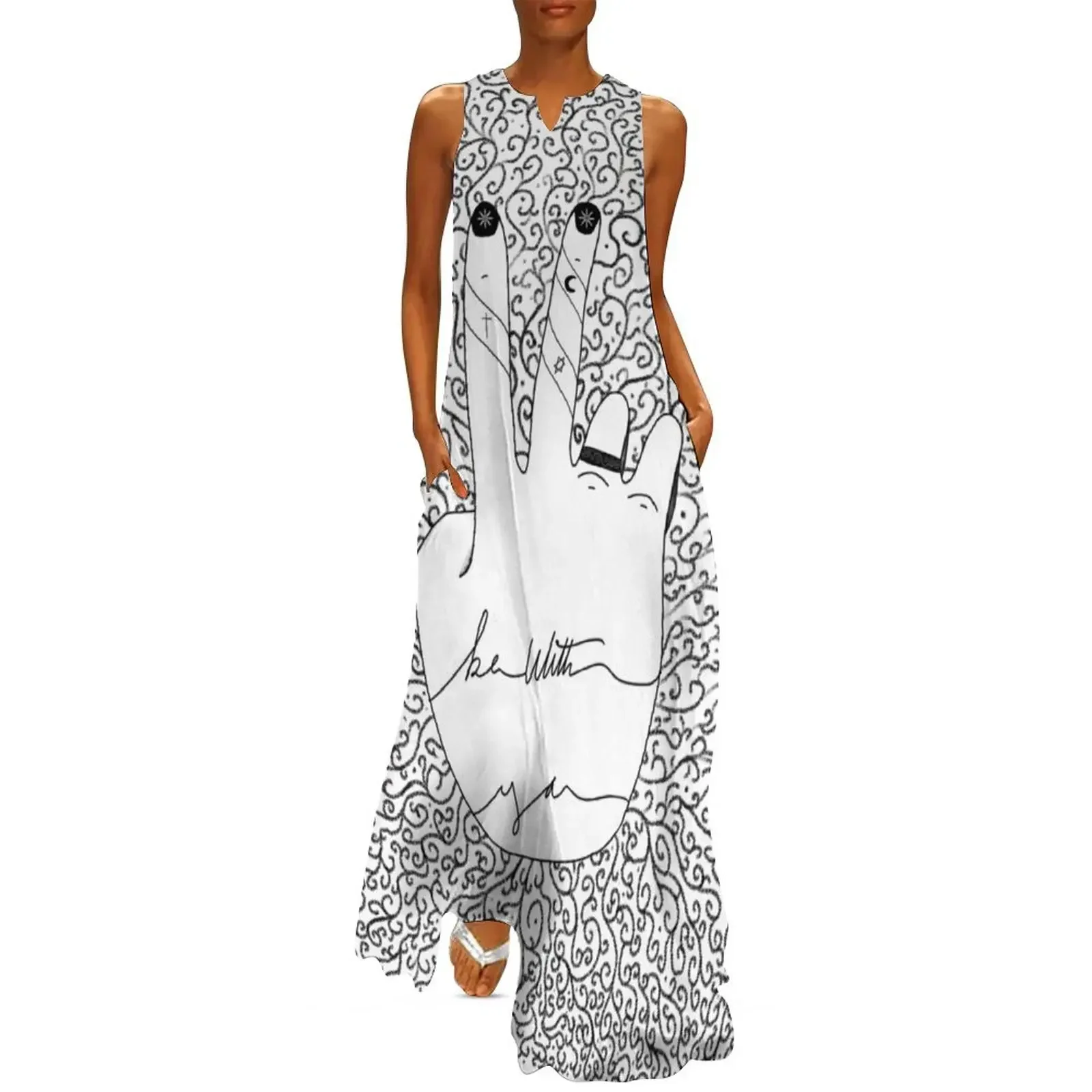 

Peace Be With You Long Dress wedding guest dress 2025 sexy dress women's summer clothing 2025 Summer women's clothing