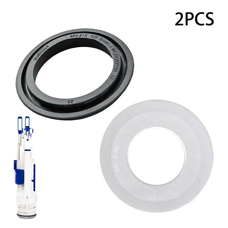2Pcs/lot Leak Prevention Water Valve Rubber Gasket For No. 240.282.00.1 890.615 816.418 Cisterns Flat Seal Flush Valves