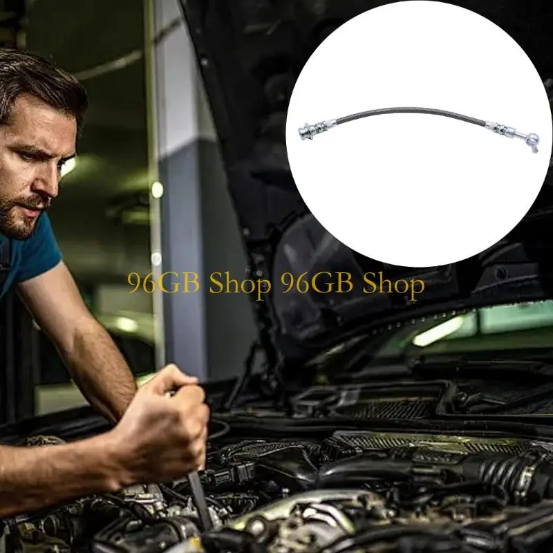 

96GB Braided Brake Hose Stainless Steel Reinforcement Improved Safety H1717SSPAIR For Various Driving Conditions
