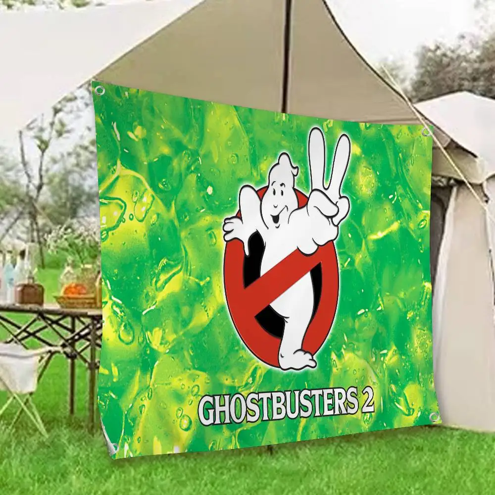 Movie-G-Ghostbusters Large Size Flags Printing Patterns Interesting Birthday Party Decorations Banner