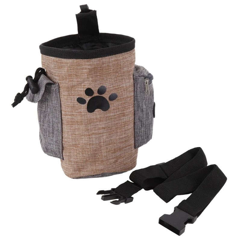 Dog Treat Pouch Outdoor Training Pouch Bag with Waist Shoulder Strap Poop Bag Dispenser Treat Training Bag for Treats Pet Toys