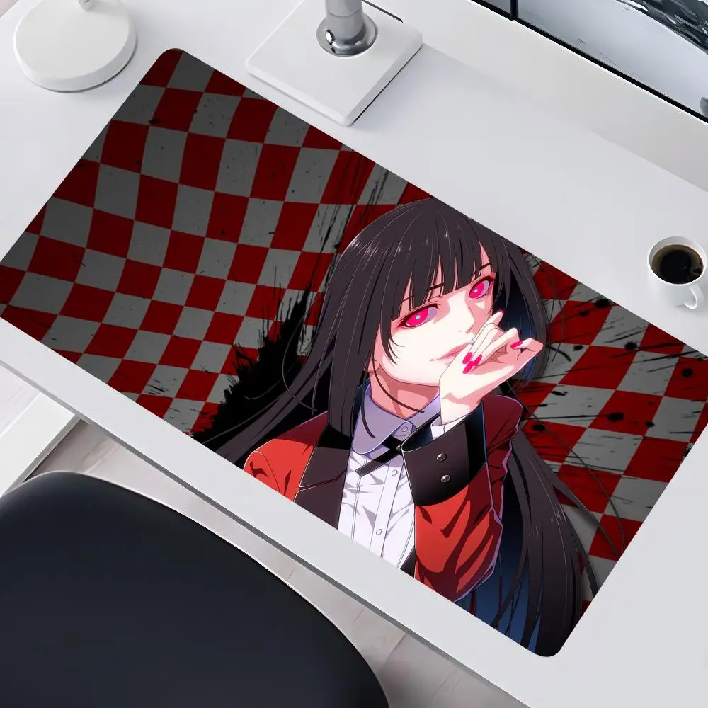 K-Kakegurui Y-Yumeko Mouse Pad Computer Mouse Pad Gaming 90x40cm Mousepad Large 900x400 MouseMat Gamer XXL Mause Carpet PC Desk