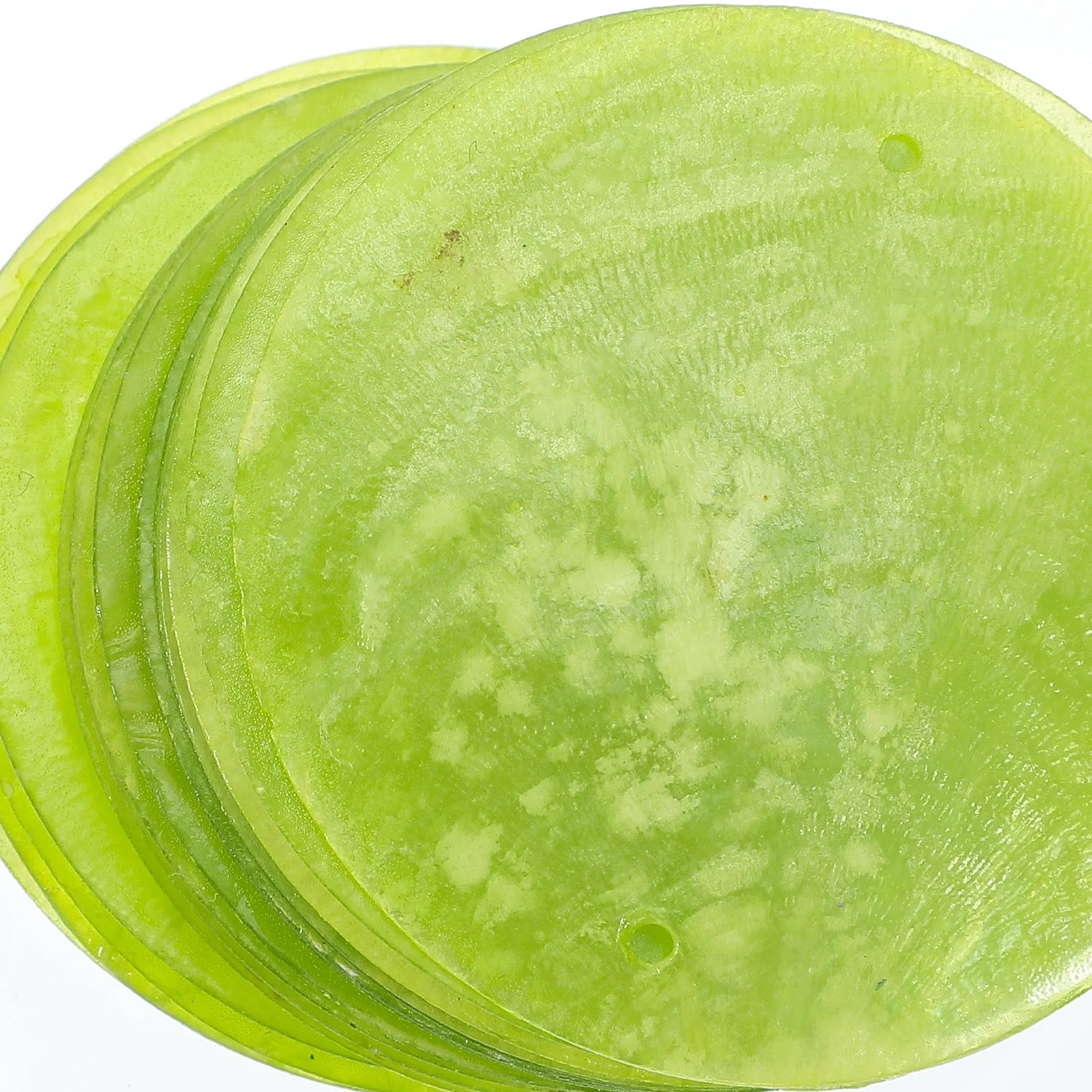 

100Pcs Round Shells Pieces Natural Polished DIY Craft Material for Jewelry Making Wind Bell Hanging Accessories