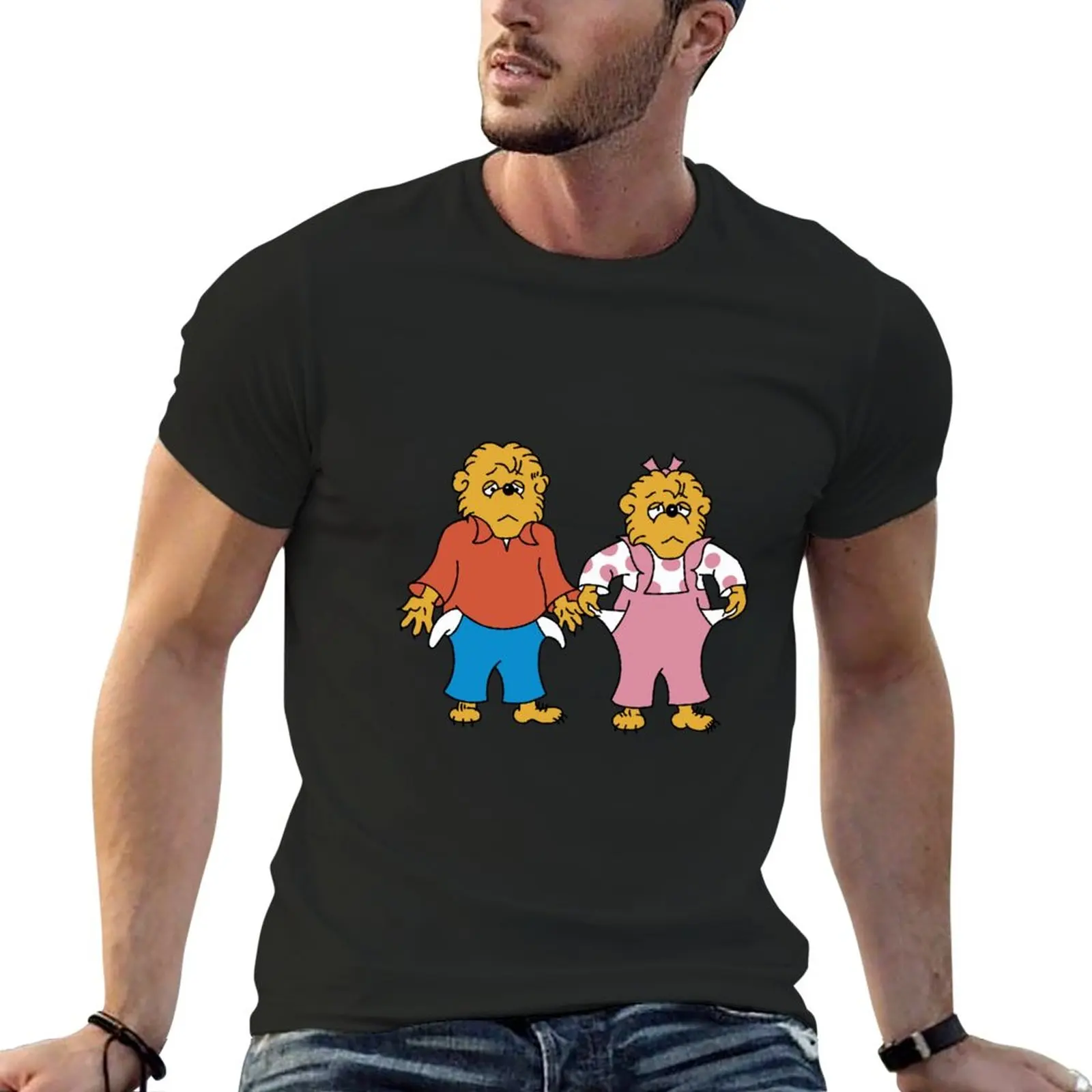 New Brother and Sister Berenstain Bears Broke T-Shirt tees Short t-shirt t shirts for men cotton