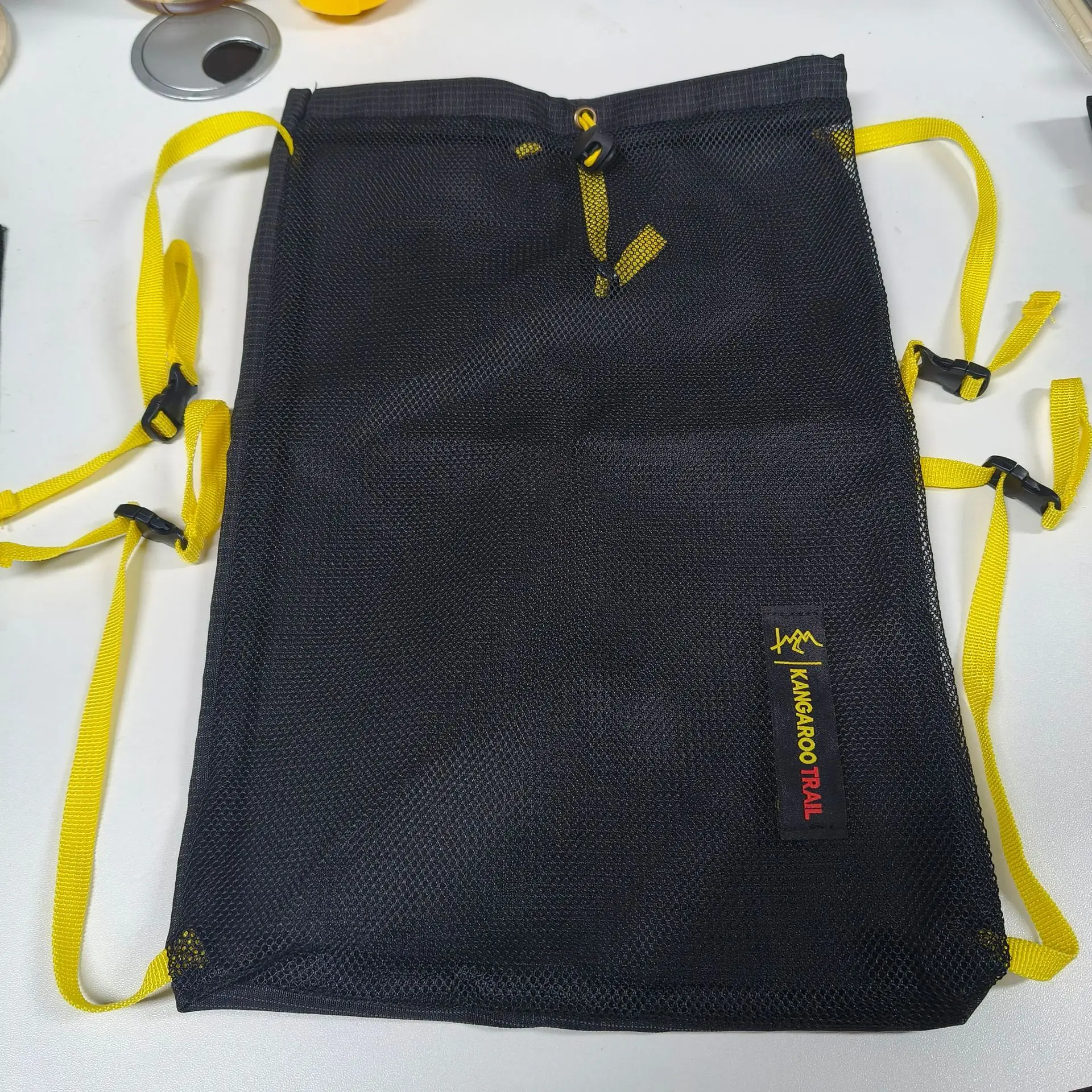Abnehmbare Rucksack-Netztasche, Mehrzweck-Außen-Erweiterungstasche für Wandern, Radfahren, Reisen - Aufbewahrungstasche Rucksack-Zubehör – Detail 8