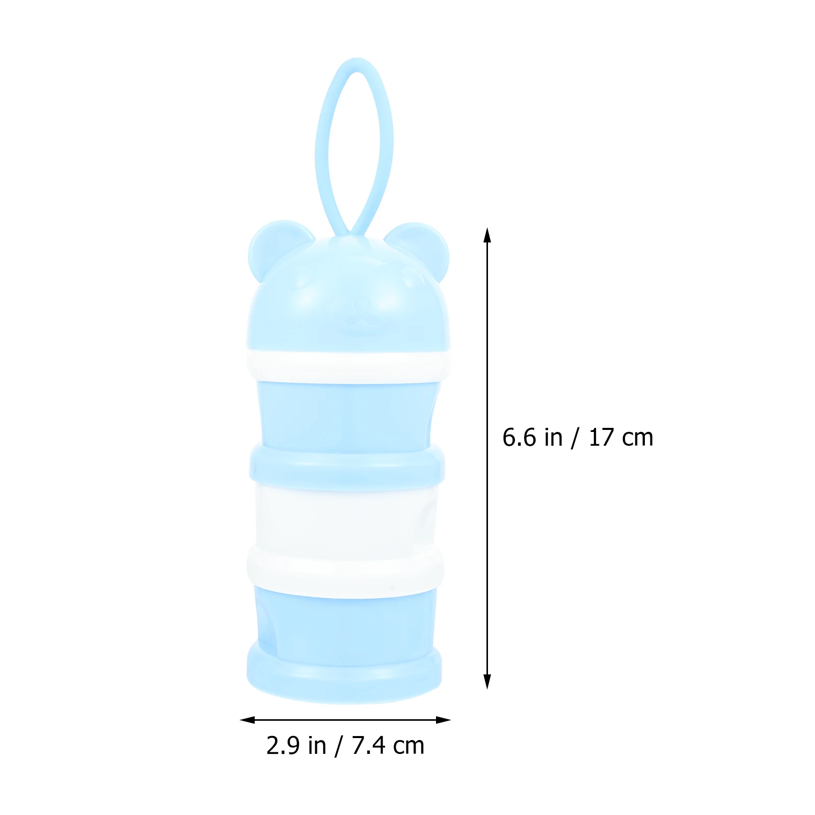 

Lanyard Milk Powder Box 3-Layer Baby Food Storage Container Sealed Cover Portable Powder Dispenser Formula Snacks Infant
