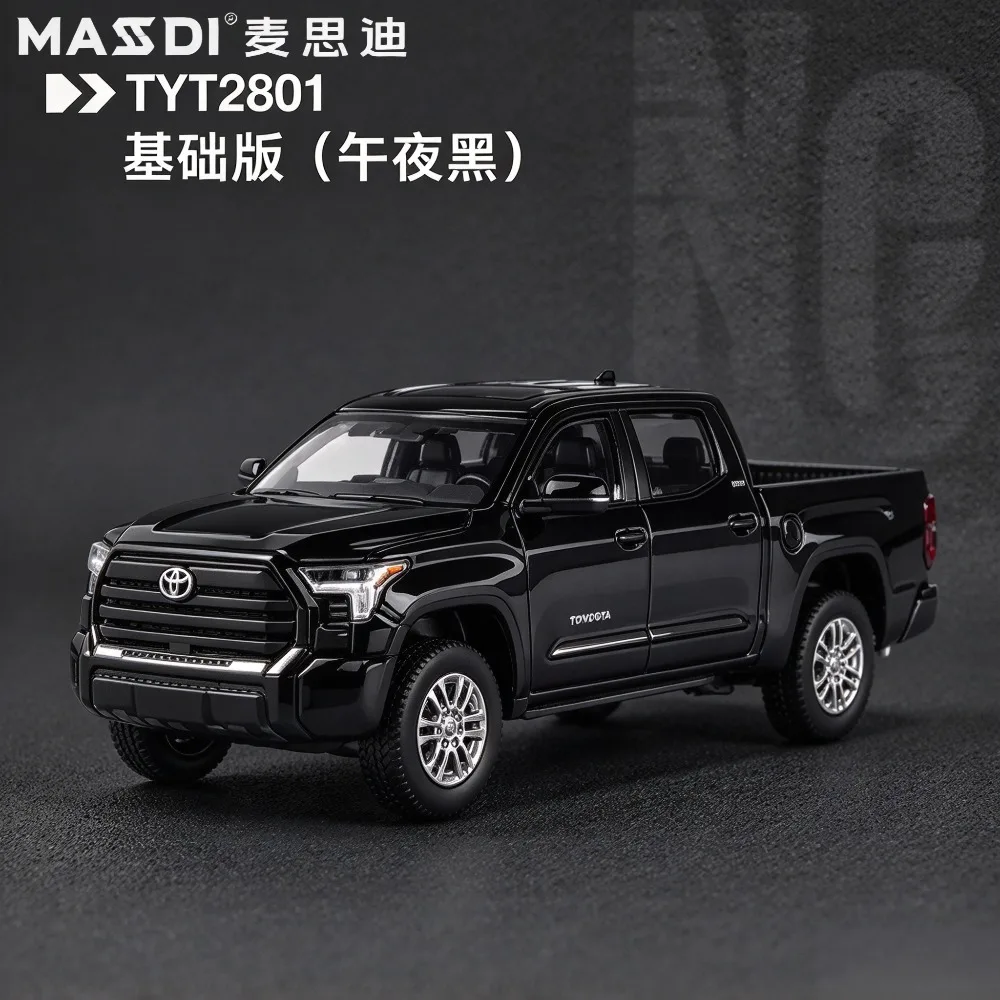 Masdi 1/64 Scale Toyota 2022 Tundra Pickup Full-size Mitsubishi EVO 10 Alloy Car Model Miniature Diecast Collection Hobby Toys