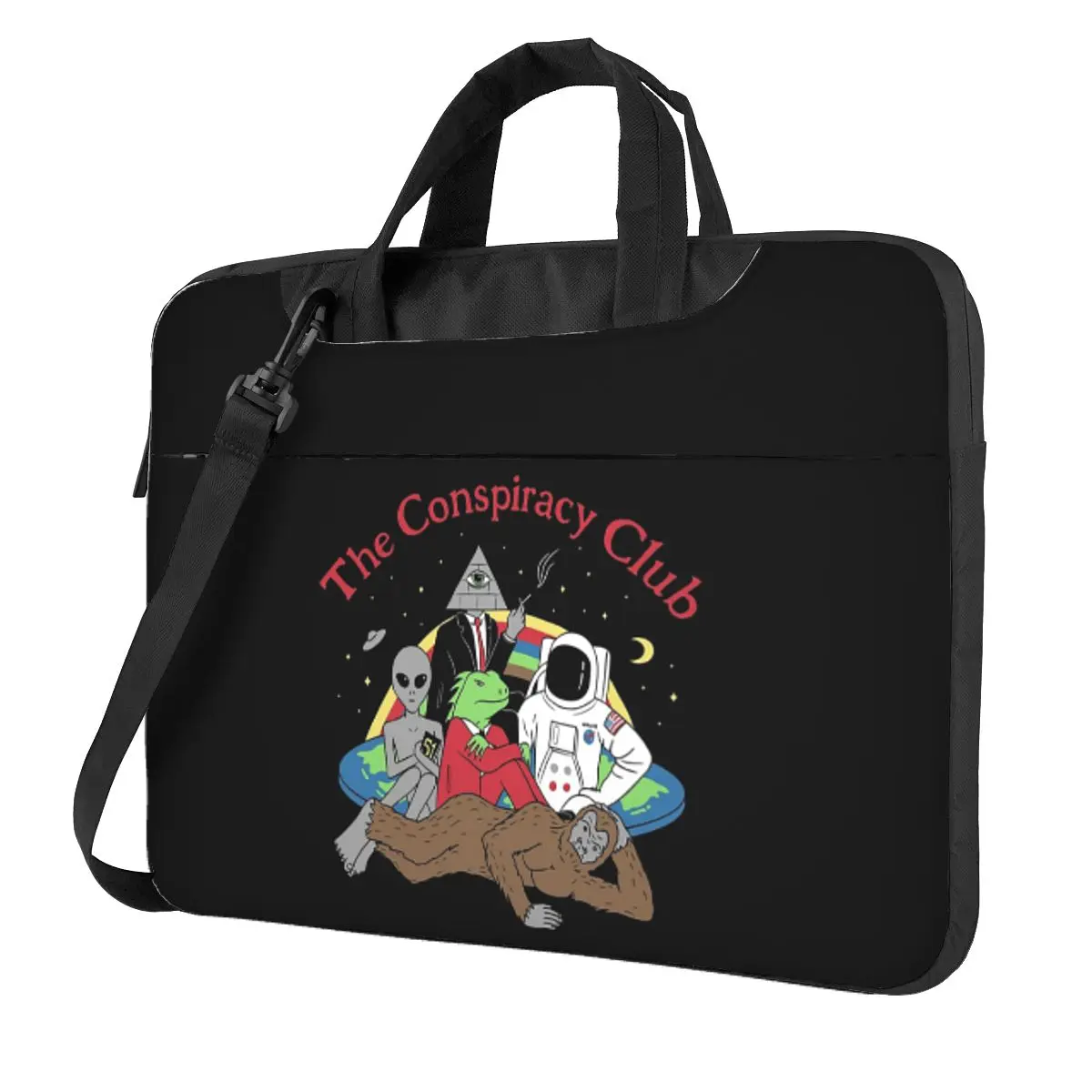 

The Conspiracy Club Crossbody Laptop Bag Case Computer Bag Resistant Protective Notebook Pouch for Macbook Pro Lenovo