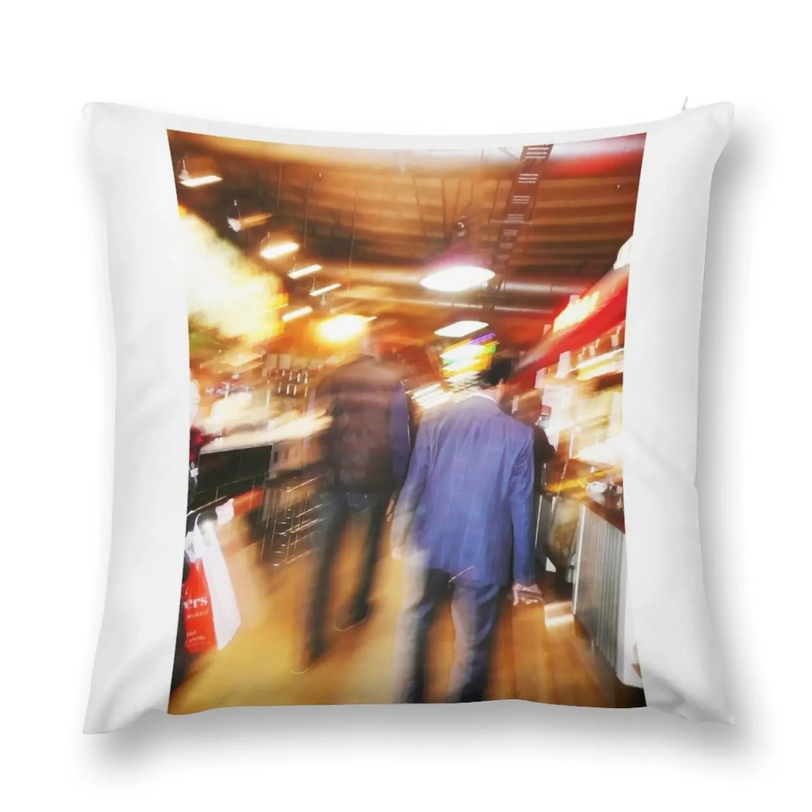 In Reading Terminal Market Throw Pillow christmas pillowcases pillows decor home pillow