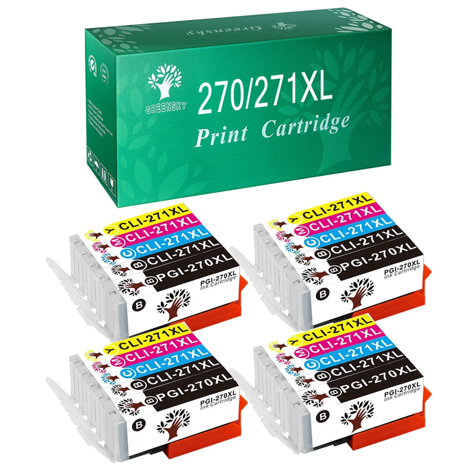 20PK PGI270 XL CLI 271XL Ink Cartridge for Canon PIXMA MG5720 MG6820 MG6821