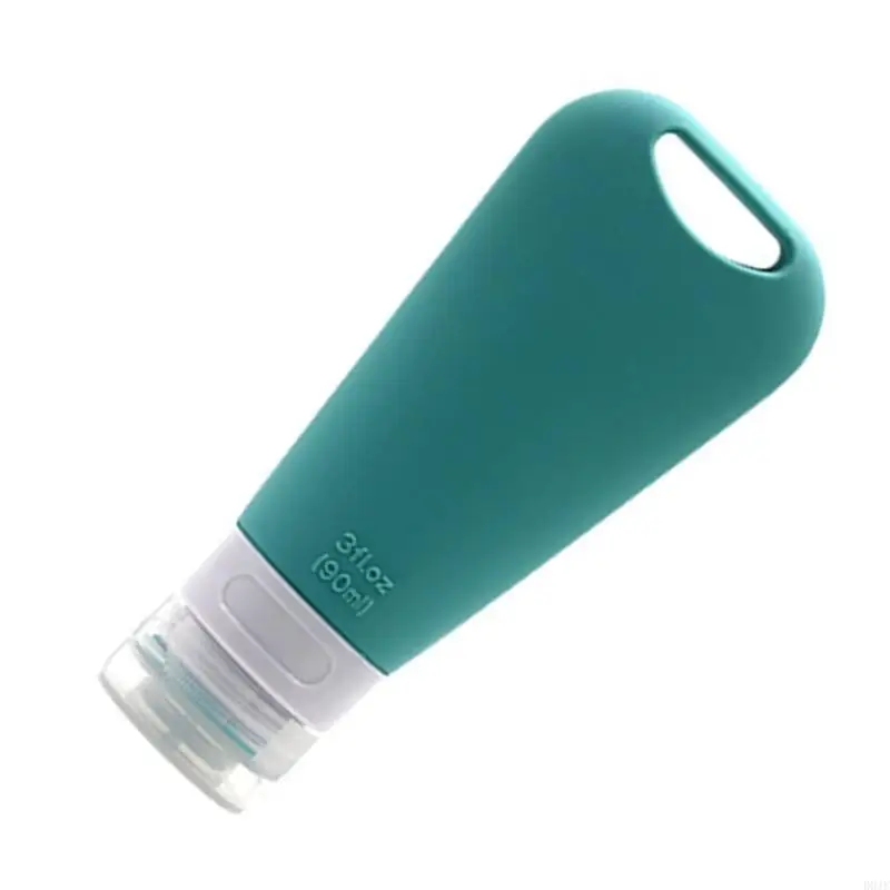 

90ml Travel Bottle for Toiletries Leak Proof Silicone Containers for Shampoo Conditioner Lotion Squeezable Dispensing