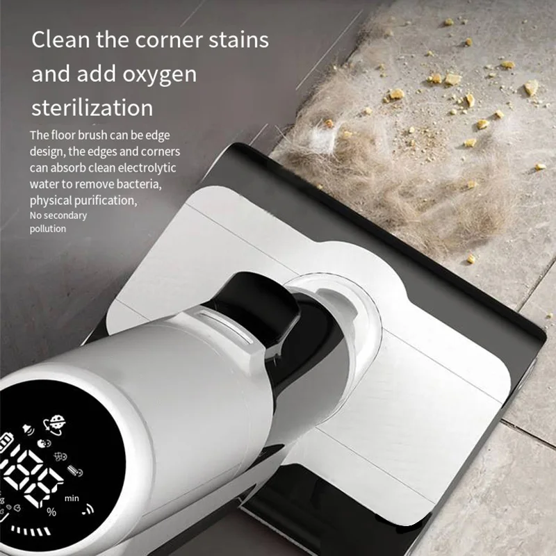 家庭用床洗濯機吸引モップ洗濯 1 つのインテリジェント自動クリーニング掃除電動モップ