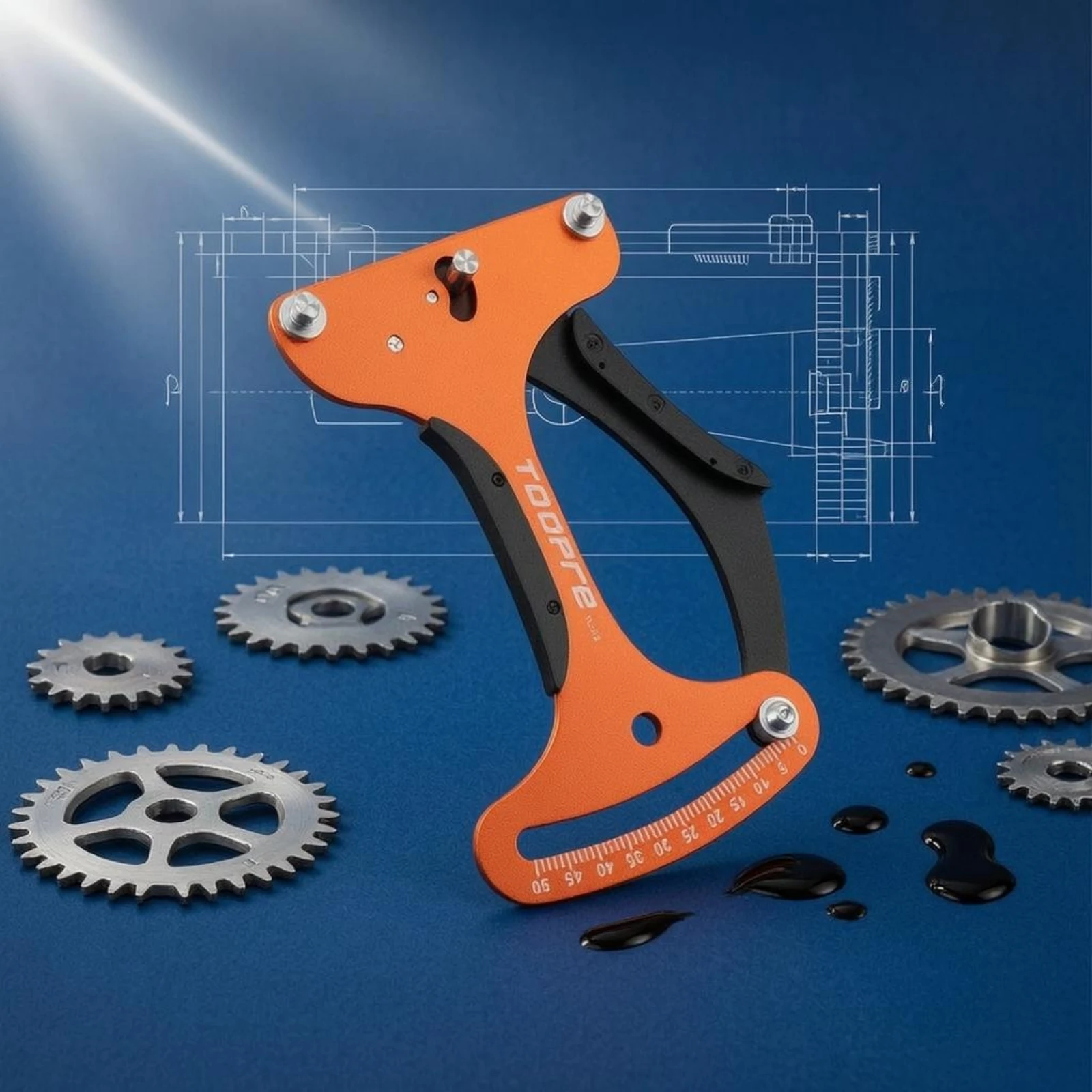 Bike Spoke Tension Gauge Curved Scale Spoke Tension Gauge Wheel Truing Tool Pivoting Arm Bike Accessory Metal Contact Points
