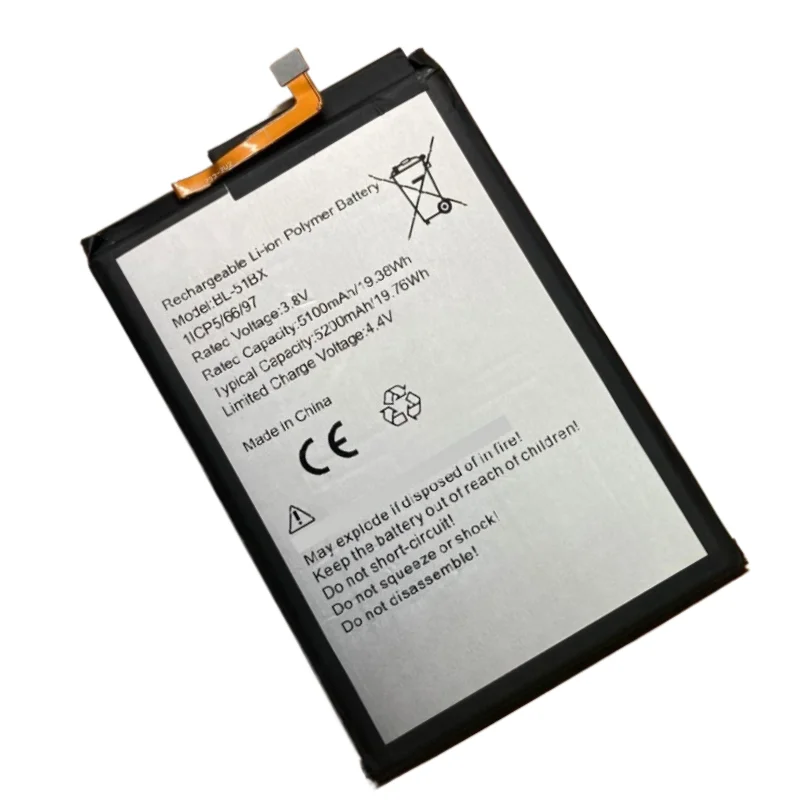 BL-51BX High Quality Phone Battery 3.8V 5200mAh For infinix NOTE 8/NOTE 8i/Hot 10/Hot 11 Brand New Replacement Battery