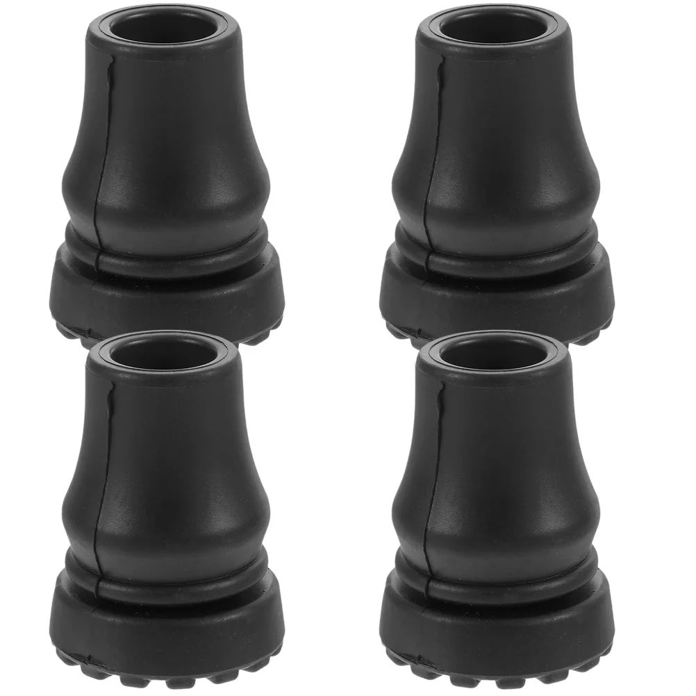 

4Pcs Hiking Pole Protector Rubber Cane Tips Non-Slip Crutch End Mat for Walking Stick Safety Cane Tips Non-Slip Crutch Feet Tip