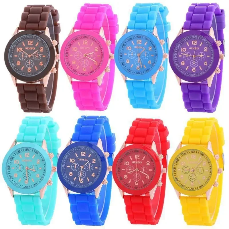 2024 New Fashion Luxury Brand Women's Watch Silicone Strap Quartz Wrist Watch for Female Relogio Feminino Zegarki