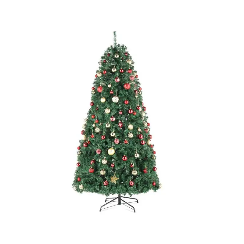 

12-футовая автоматическая рождественская елка из ПВХ зеленого цвета с 7794 наконечниками