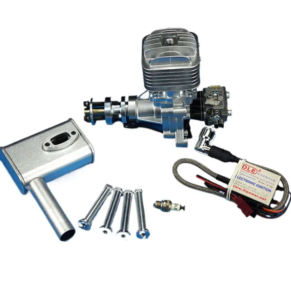 

DLE30 30CC Displacement Model Aircraft Metal Engine Single Cylinder Two Stroke Side Exhaust Natural Air Cooled Hand Start Engine