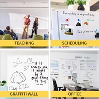 Magnetic Dry Erase Chalkboard Paper Soft Whiteboard Contact Paper Wall Sticker Graffiti Sticker For Work At Home Office/Teaching 6