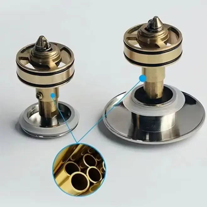 A1112 Replacement Basin Sink Bath Waste Easy Pop Up Click Clack Plug Bolt Spring For Most Sink Barth Tub Basin Drain Stopper