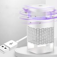 Portable Electric Mosquito Killer Mini Noiseless Mosquito Lamp USB-powered LED Inhalation Electric Fly Trap Kitchen Restaurant