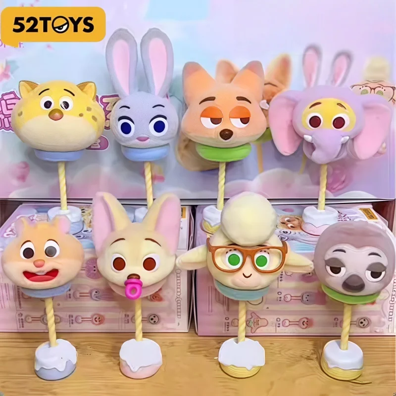 

52TOYS Crazy Animal City Cotton Candy Series Plush Blind Box Handmade Cute Girl Toy Creative Desktop Decor Trendy Blind Box Gift