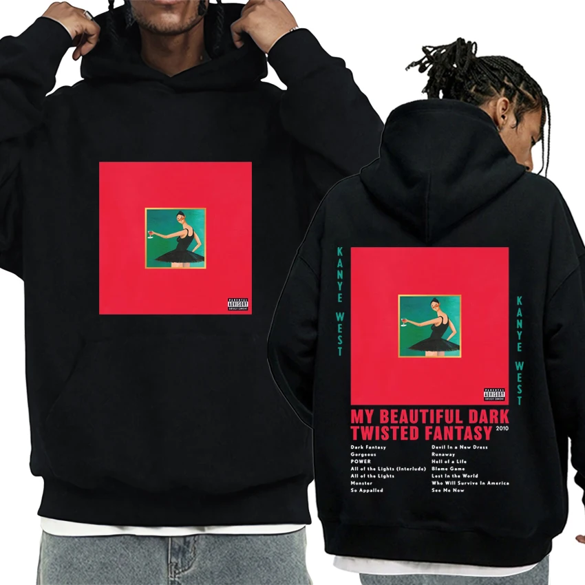 

Kanye West My Beautiful Dark Twisted Fantasy New Hoodie Men Women vintage Hip Hop streetwear Unisex Fleece Long sleeve pullover