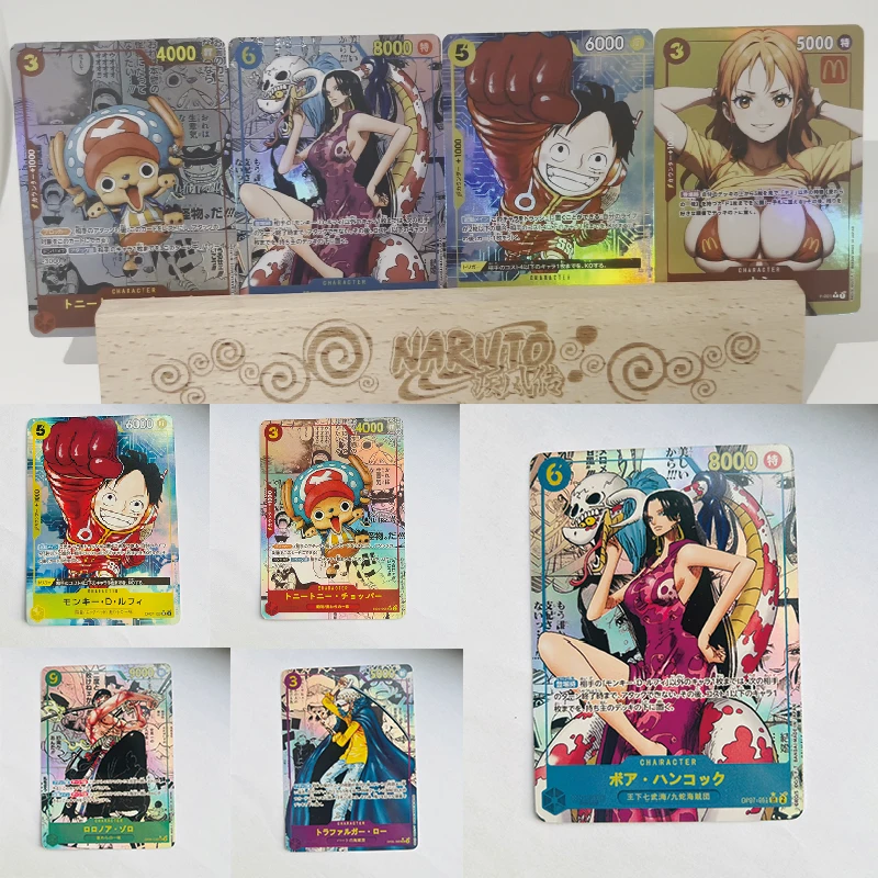 One Piece Diy-Opcg Domowa karta Postacie z anime Boa-Hancock Tony Tony Chopper Luffy Roronoa Zoro Collection Card Prezent urodzinowy