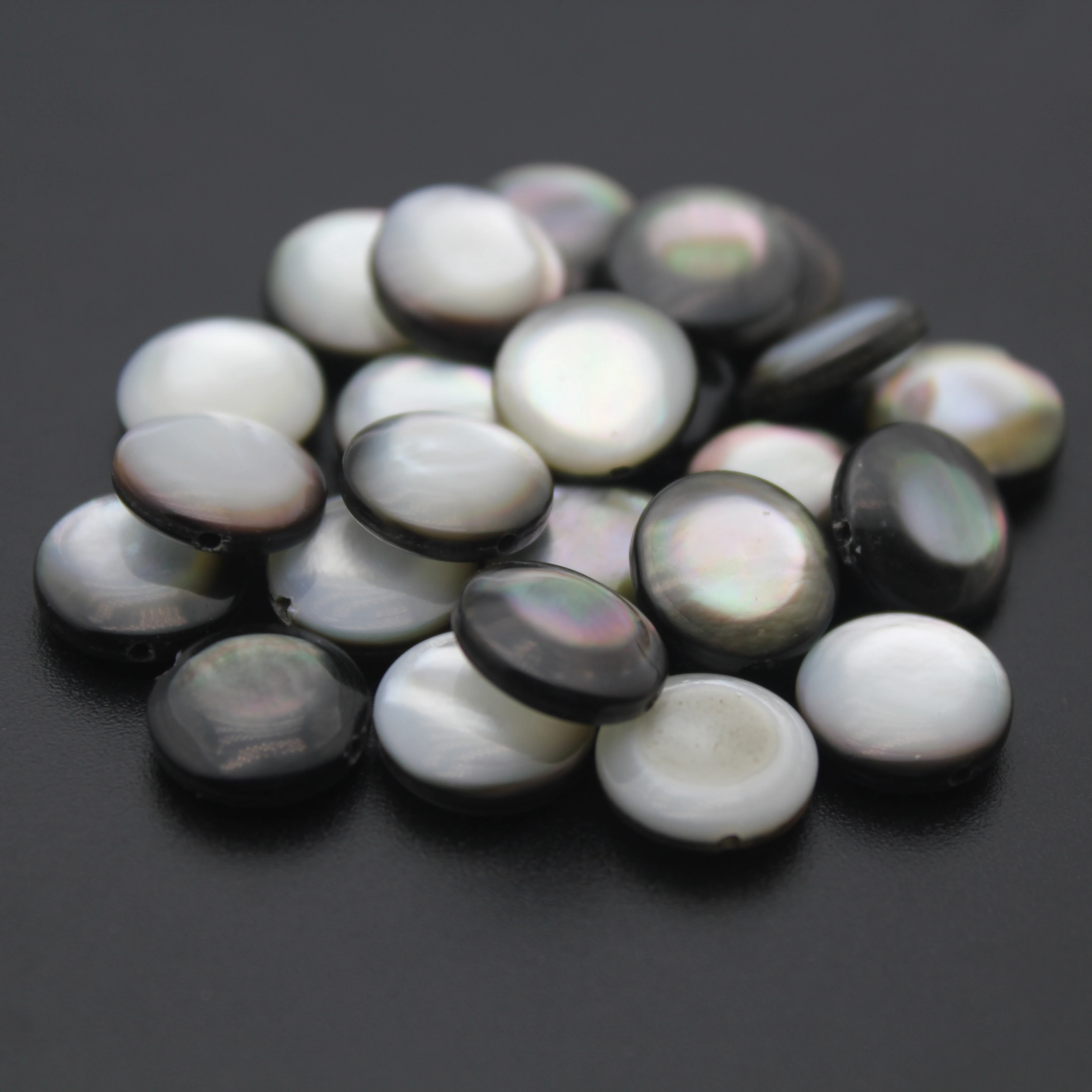 

Natural Black Mop Shell Disc Beads Cut Loose Spacer Bead For Jewelry Making DIY Necklace Earring Bracelet Accessories