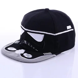 Nowość męska damskie do koszykówki czapka Anime dla miłośników trooperów haft słońce Snapback podróż Hip Hop sport Outdoor kapelusz z płaskim rondem H002