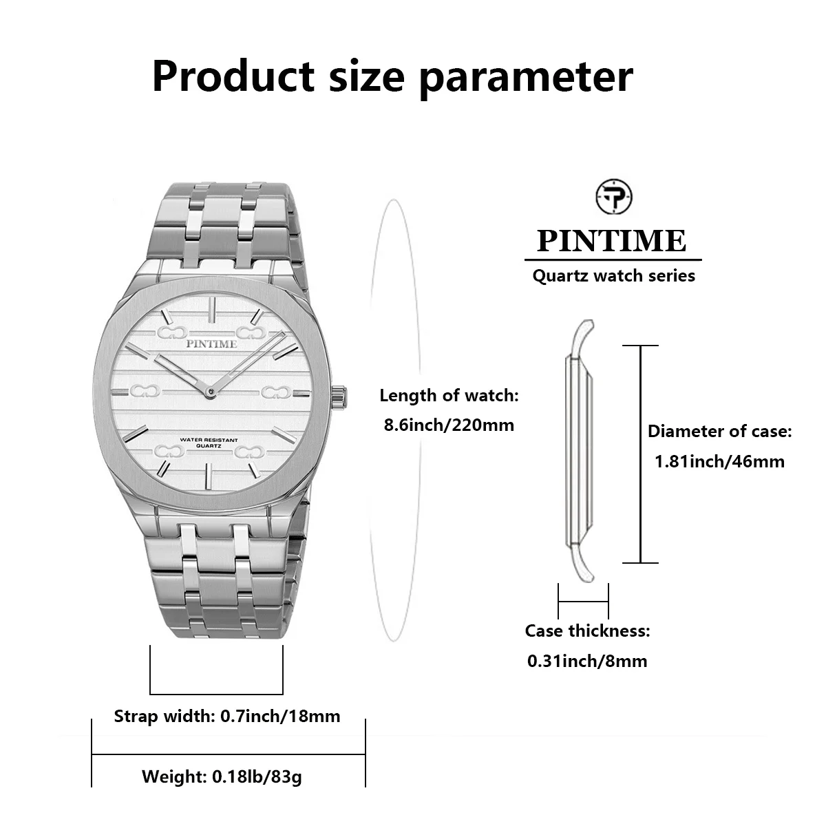 1pc Personalized Ultra-thin Men's Business Casual Ultra-thin Large Dial Simple and Individual Men's and Women's Waterproof Steel