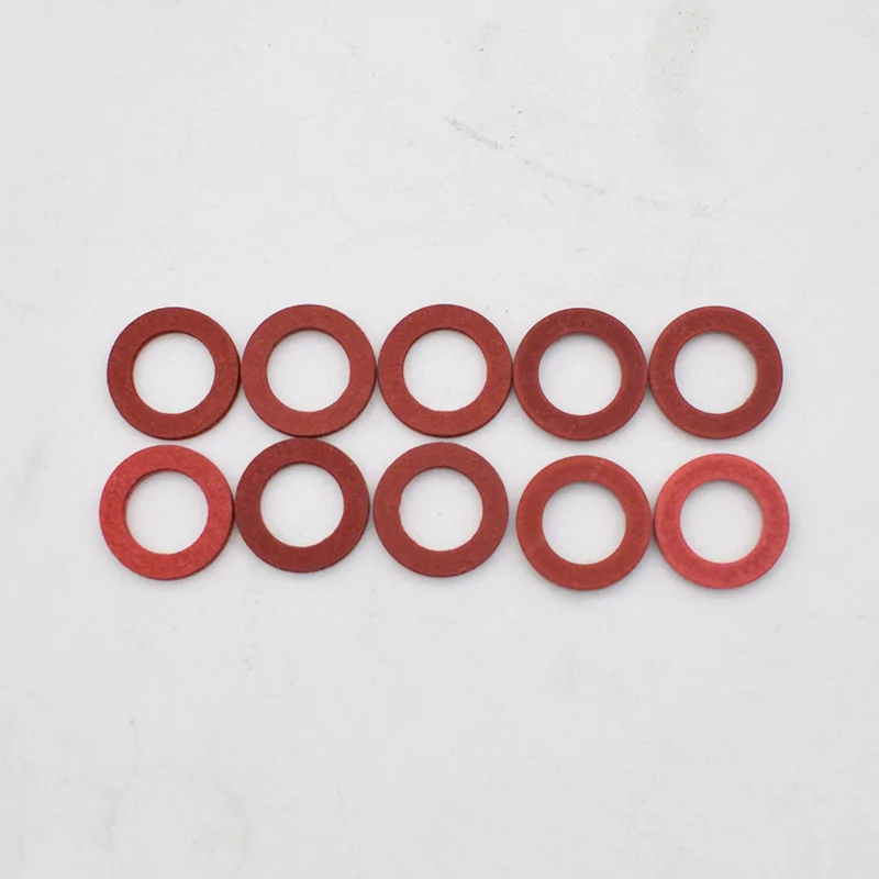 10pcs Plastic Lower Unit Oil Drain Screw Gasket Red Fit For Yamaha 90430-08020-00 90430-08003 Accessories