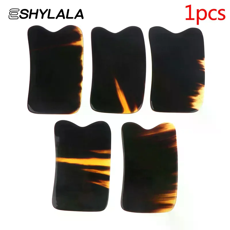 

1 шт. Китайский традиционный массажер Гуаша из рога, скребок для массажа тела, инструмент для СПА и акупунктуры