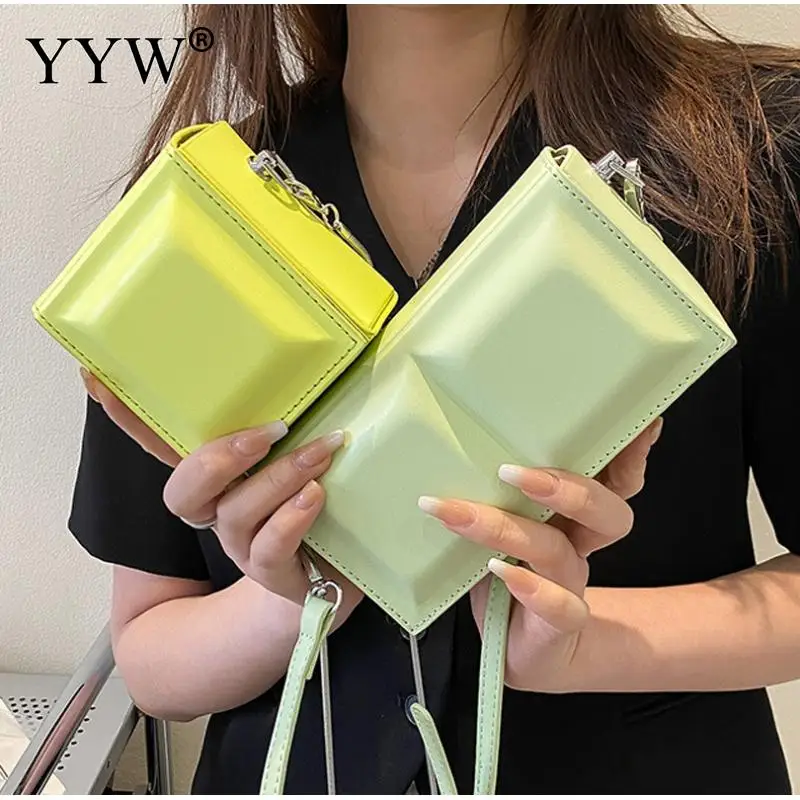 Fashion Designer Chocolate Square Women'S Small Flap Bag Pu Leather Purses And Handbags Luxury Female Shoulder Crossbody Bag