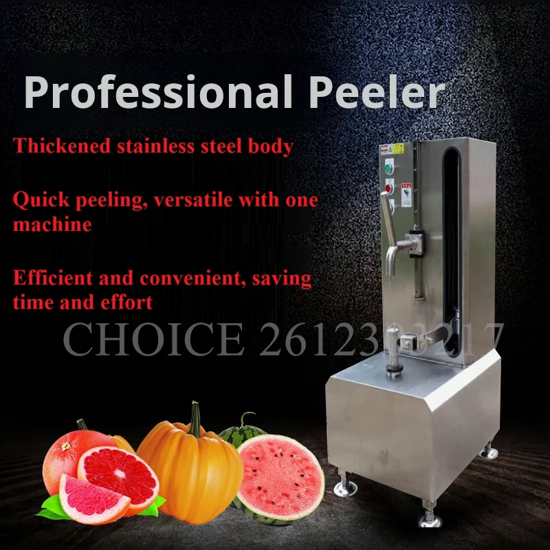 Food Grade Stainless Steel Watermelon Peeler Machine Pumpkin Pineapple Papaya Peeling Machine Automatic Apple Peeler Machine